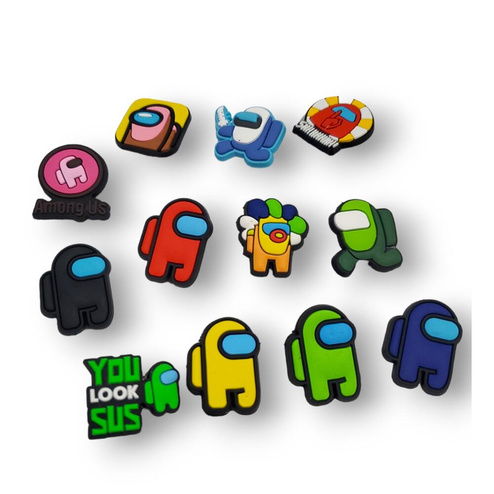 12 pc Among Us Character Shoe Charms | Shoe Accessories - Picture 2 of 4
